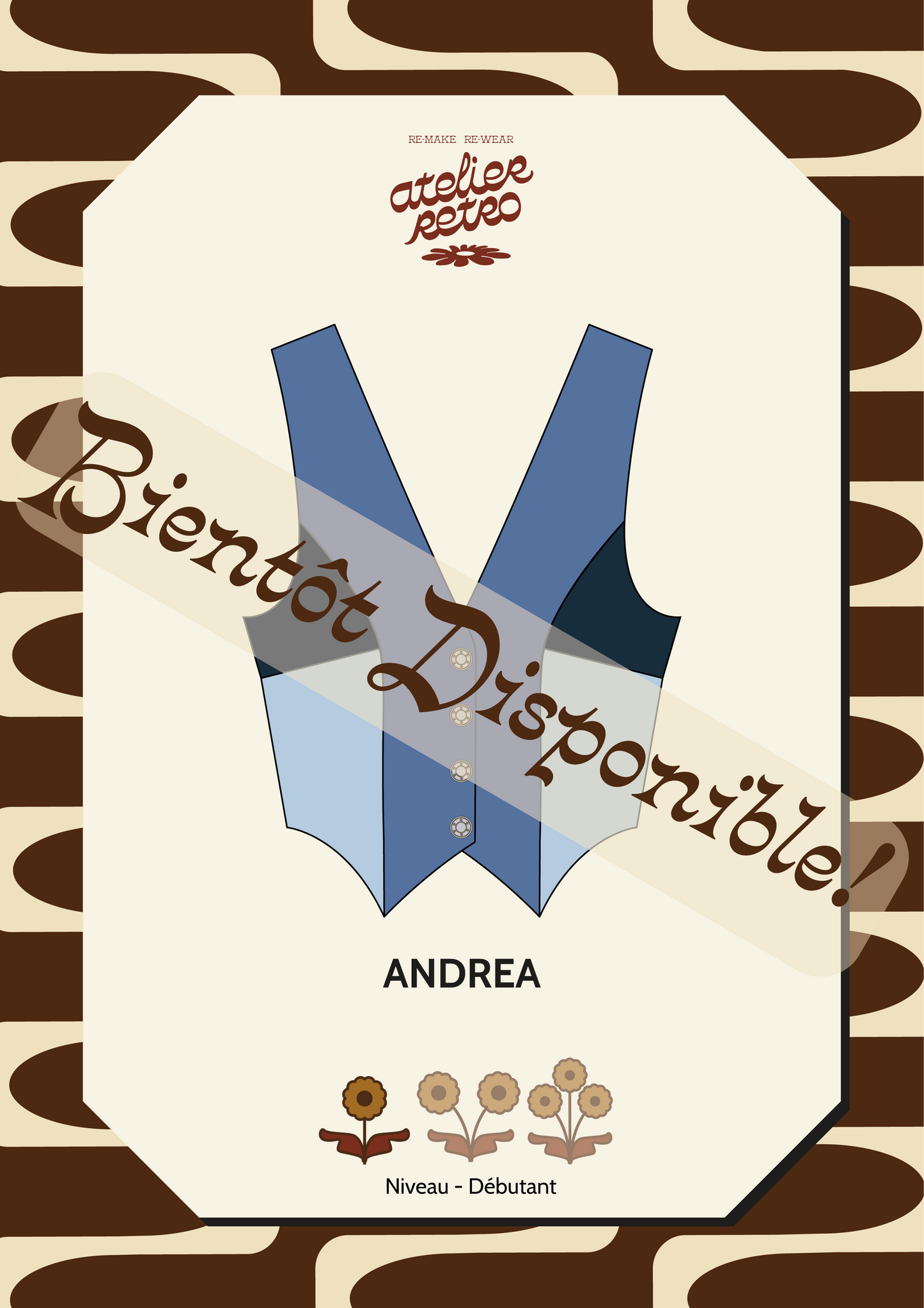 Patron de couture PDF - Le Gilet ANDREA