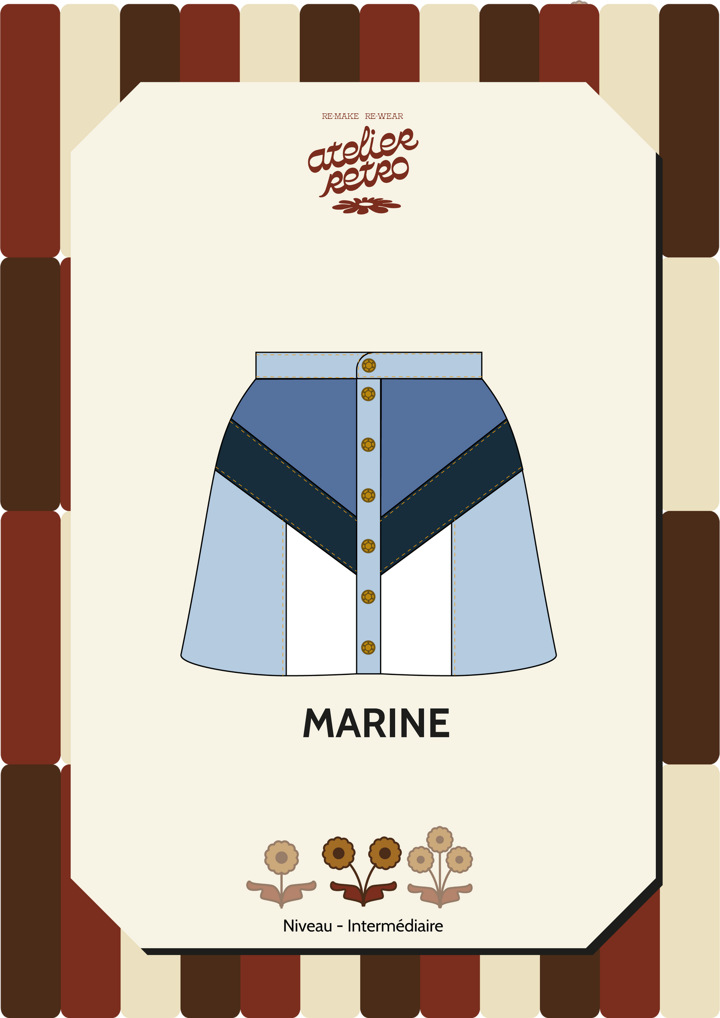 Patron de couture PDF - La Jupe MARINE