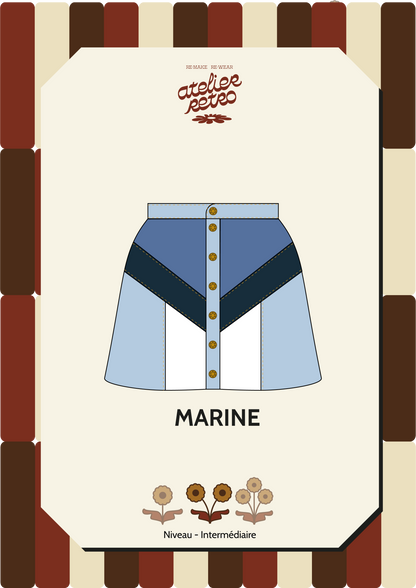 Patron de couture PDF - La Jupe MARINE