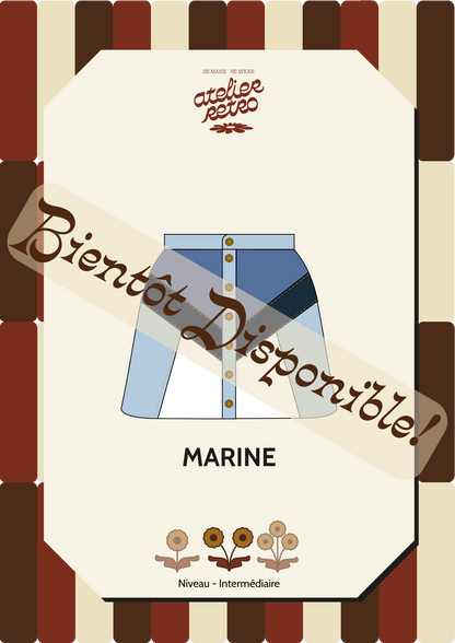 Patron de couture PDF - La Jupe MARINE