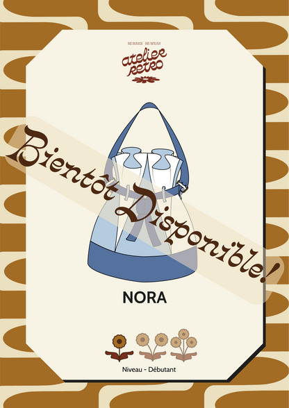 Patron de couture PDF - Le sac bourse NORA