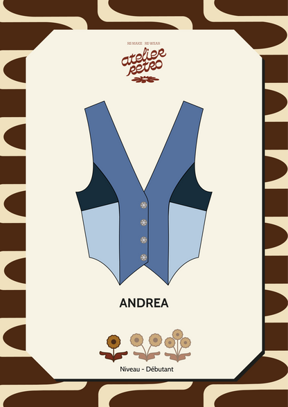 Patron de couture PDF - Le Gilet ANDREA